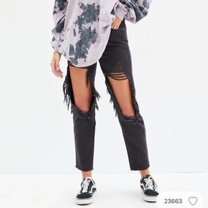 Pacsun black ultra high rise slim jeans